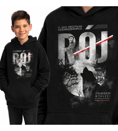 Bluza z kapturem dziecięca Patriotyczna  RÓJ